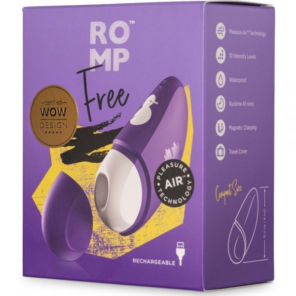 Вакуумний кліторальний стимулятор Romp Free Violet , W44062