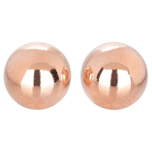 Вагинальные шарики CalExotics Climax Weighted Kegel Balls Nickel-Free - Rose Gold , CE13477