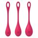 Набор йони бусин Satisfyer Yoni Power 1 Red, диаметр 2-2,5-3см, вес 22-46-74гр SO5547 SO5547 фото 4