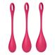 Набор йони бусин Satisfyer Yoni Power 1 Red, диаметр 2-2,5-3см, вес 22-46-74гр SO5547 SO5547 фото 3