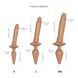 Анальна пробка з дилдо 2в1 Strap-On-Me SWITCH PLUG-IN REALISTIC DILDO Caramel S, діаметр 3,3/2,9 см , SO6827 SO6827 фото 4