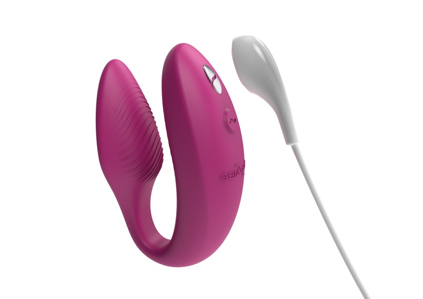 Смарт-вібратор для пар We-Vibe Sync 2 Rose, 10 віброрежимів, пульт ДК , SO8761 SO8761 фото