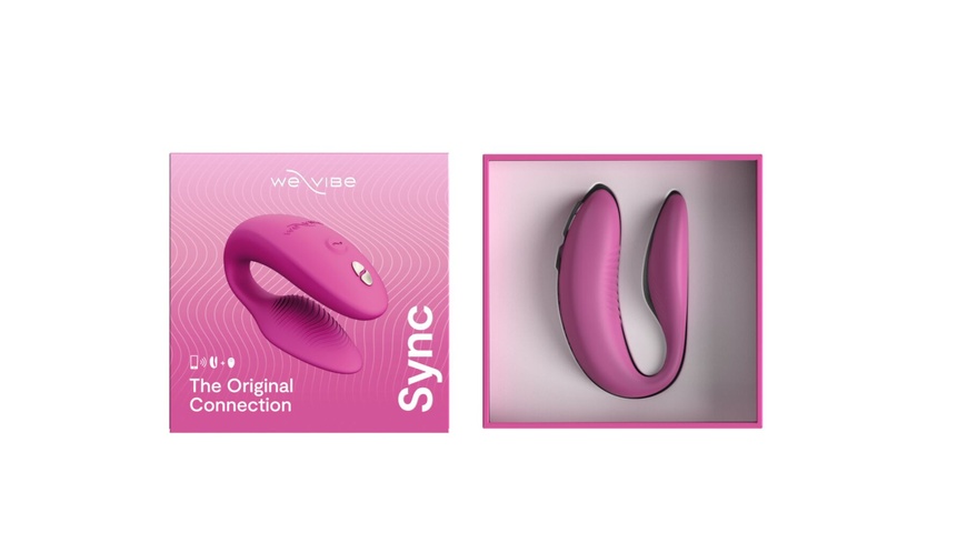 Смарт-вібратор для пар We-Vibe Sync 2 Rose, 10 віброрежимів, пульт ДК , SO8761 SO8761 фото