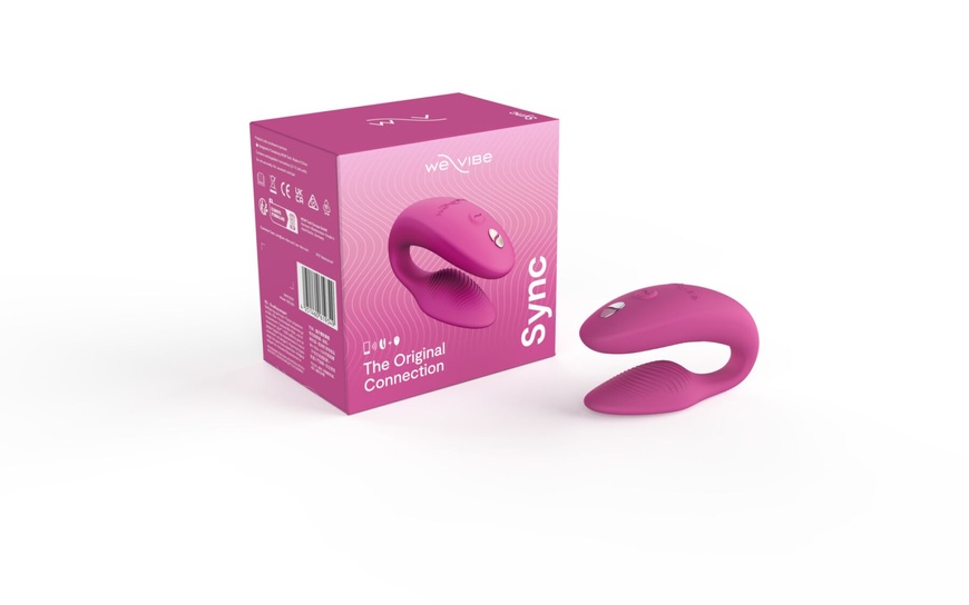 Смарт-вібратор для пар We-Vibe Sync 2 Rose, 10 віброрежимів, пульт ДК , SO8761 SO8761 фото