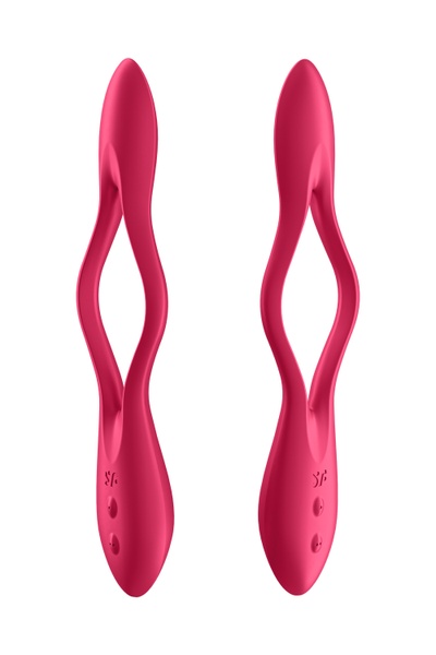 Універсальний вібратор (ерекцинне кільце), що гнеться SATISFYER ELASTIC JOY RED, T360356