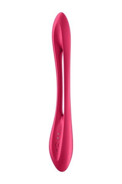 Універсальний вібратор (ерекцинне кільце), що гнеться SATISFYER ELASTIC JOY RED, T360356