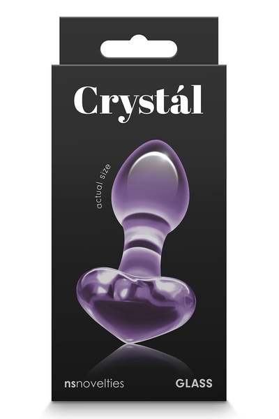 Стеклянная пробка NS Novelties CRYSTAL HEART PURPLE , T280933