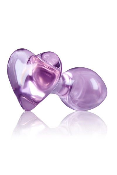 Стеклянная пробка NS Novelties CRYSTAL HEART PURPLE , T280933