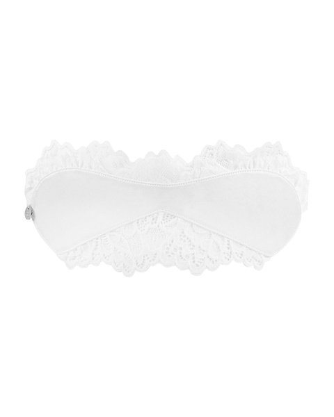 Атласная Маска для глаз белая Amor Blanco eye mask white O/S , 411216