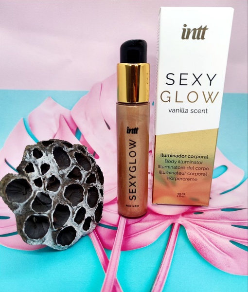 Крем шиммер для тіла із ароматом ванілі INTT Sexy Glow, IN16073