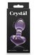 Скляна пробка NS Novelties CRYSTAL HEART PURPLE , T280933