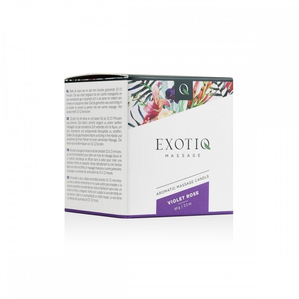 Массажная свеча Exotiq Massage Candle Violet Rose - 60 мл , 215648