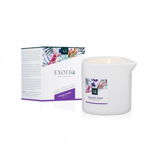 Массажная свеча Exotiq Massage Candle Violet Rose - 60 мл , 215648