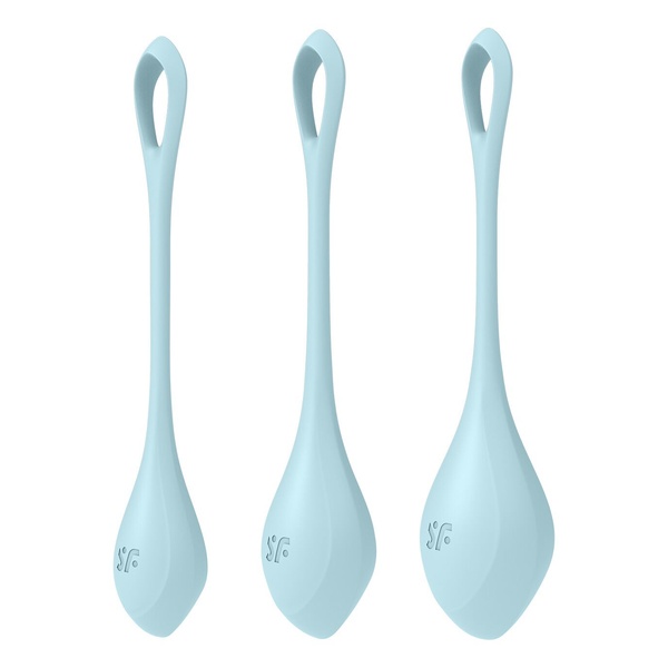 Набор йони бусин Satisfyer Yoni Power 2 Light Blue, диаметр 2-2,5-3см, вес 22-44-73гр SO5548 SO5548 фото