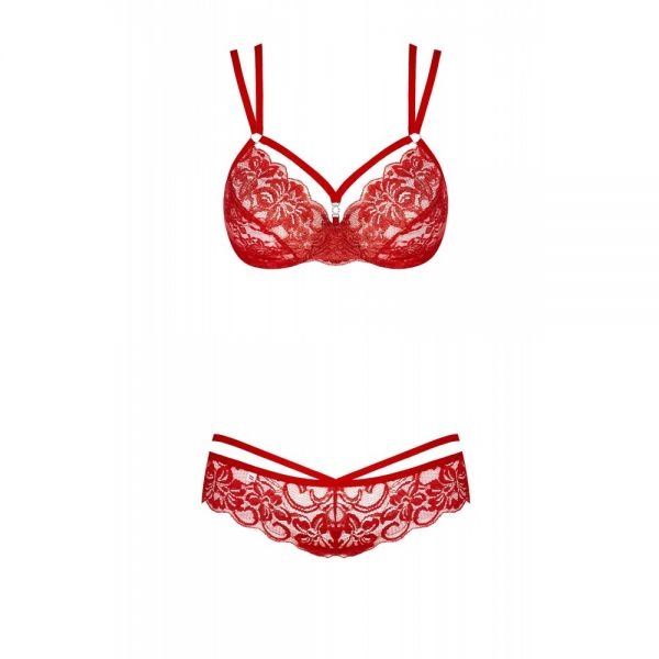 Комплект Obsessive 860-SET-3 2 pcs set red S/M , 410657