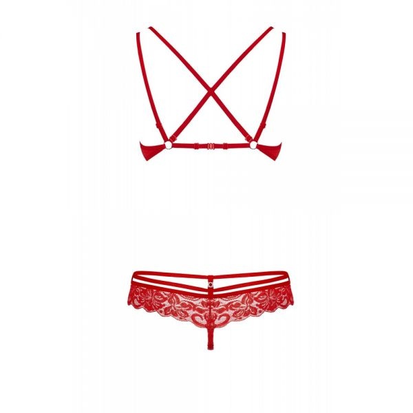 Комплект Obsessive 860-SET-3 2 pcs set red S/M , 410657