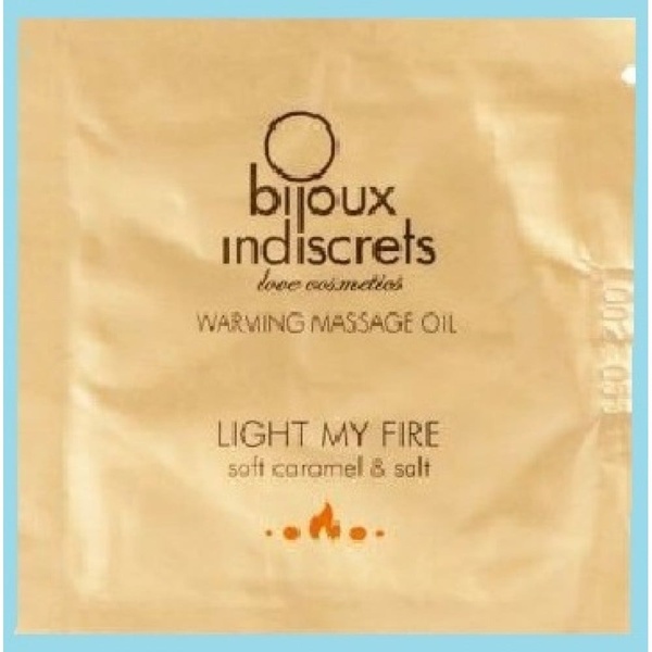 Пробник согревающее массажное масло LIGHT MY FIRE Bijoux Indiscrets карамель и морская соль , 0259 M/ 0259 M/ фото