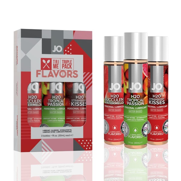 Набор System JO Tri-Me Triple Pack - Flavors (3 х 30 мл) три разных вкуса оральных смазок SO2840 SO2840 фото