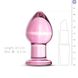 Рожева анальна пробка зі скла Gildo Pink Glass Buttplug , SO4421 SO4421 фото 3