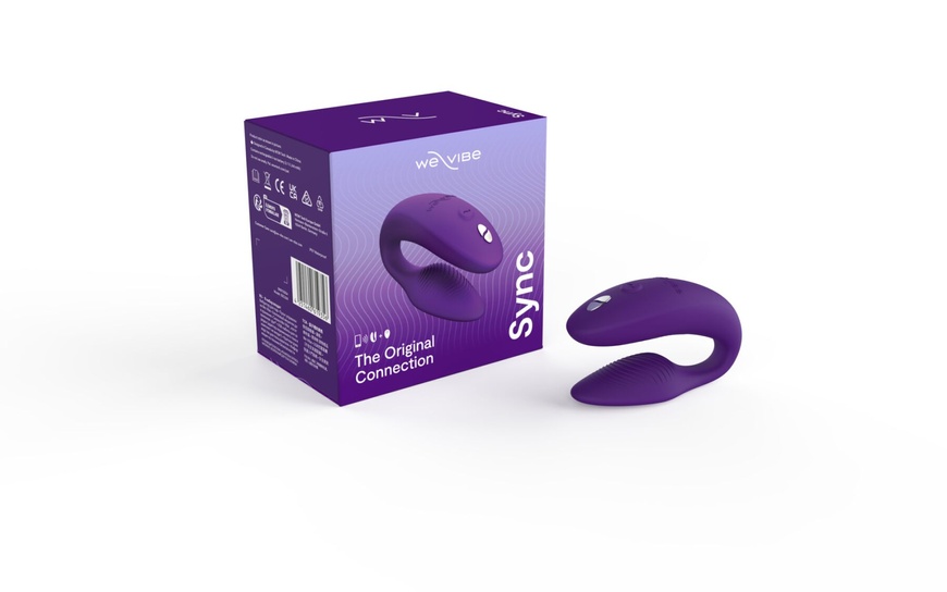 Смарт-вібратор для пар We-Vibe Sync 2 Purple, 10 віброрежимів, пульт ДК , SO8762 SO8762 фото