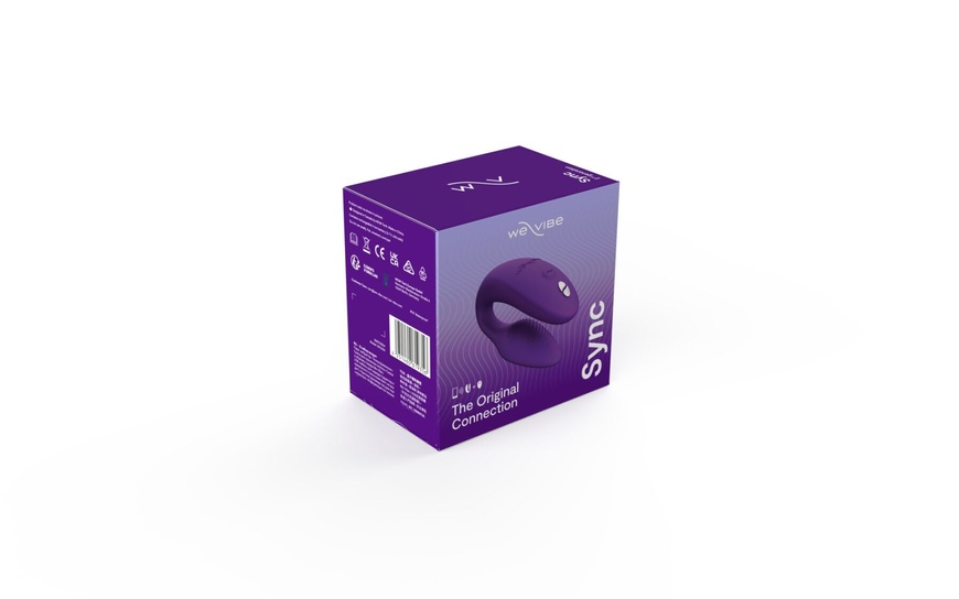 Смарт-вібратор для пар We-Vibe Sync 2 Purple, 10 віброрежимів, пульт ДК , SO8762 SO8762 фото