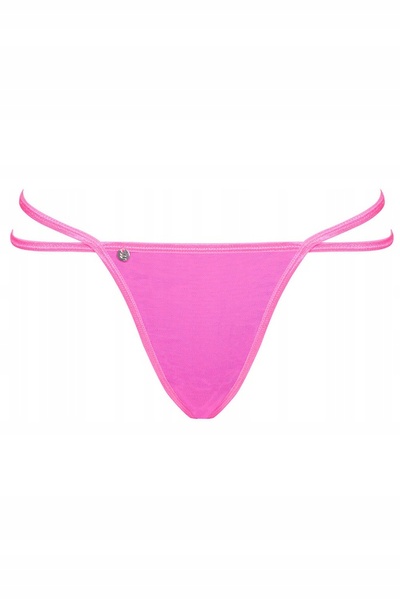 Сексуальные стринги с цепочкой Obsessive Chainty thong pink S/M , 411112