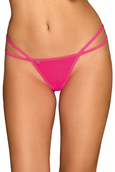 Сексуальные стринги с цепочкой Obsessive Chainty thong pink S/M , 411112