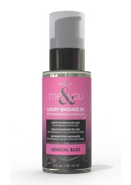 Масажна олія Sensuva Me&You - Sensual Bliss (Pink Grapefruit & Vanilla Bean) 59 мл , SO9833 SO9833 фото