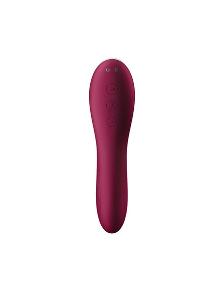 Вакуумний стимулятор із вібрацією Satisfyer Dual Crush Wine Red , SO6088 SO6088 фото