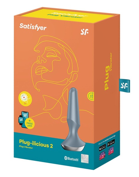 Анальна смарт-вібропробка Satisfyer Plug-ilicious 2 Ice Blue , SO5445 SO5445 фото