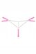 Сексуальные стринги с цепочкой Obsessive Chainty thong pink S/M , 411112