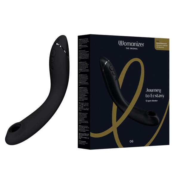 Вибратор для точки G c вакуумной стимуляцией Womanizer OG Slate , W44119