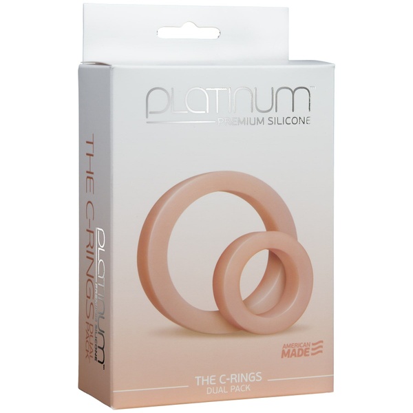 Набор эрекционных колец Doc Johnson Platinum Premium Silicone - The C-Rings - White SO4919 SO4919 фото