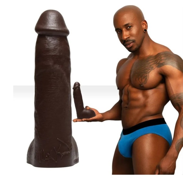 Фалоімітатор з мошонкою реалістичний Fleshjack Boys Max Konnor Dildo (RP), чорний, 24 см х 4.9 см, FL12663