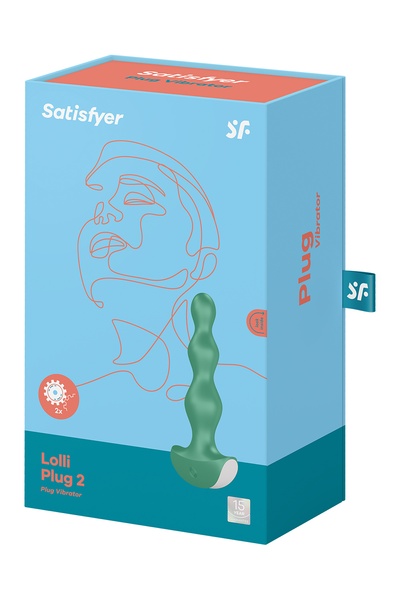 Анальная пробка с вибрацией Satisfyer Lolli-Plug 2 green , T360141