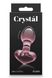 Стеклянная пробка NS Novelties CRYSTAL HEART PINK , T280932