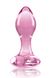 Стеклянная пробка NS Novelties CRYSTAL HEART PINK , T280932