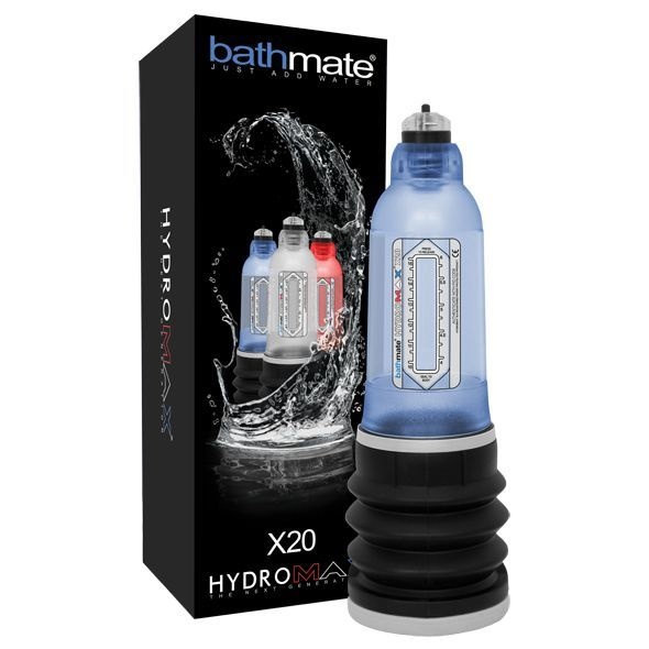 Гидропомпа Bathmate Hydromax 5 Blue (X20), для члена длиной от 7,5 до 12,5см, диаметр до 4,5см Голубой HM-20-AB HM-20-AB фото