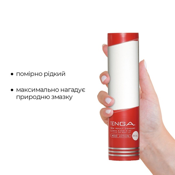 Лубрикант стандартной консистенции Tenga Hole Lotion Real (170 мл) на водной основе, универсальный TLH-002 TLH-002 фото