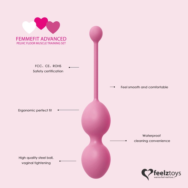 Набір вагінальних кульок для просунутих FeelzToys - FemmeFit Advanced Pelvic Muscle Training Set , SO5067 SO5067 фото