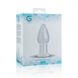 Анальная пробка из стекла Clear Glass Buttplug , 60223 / GIL523CLR