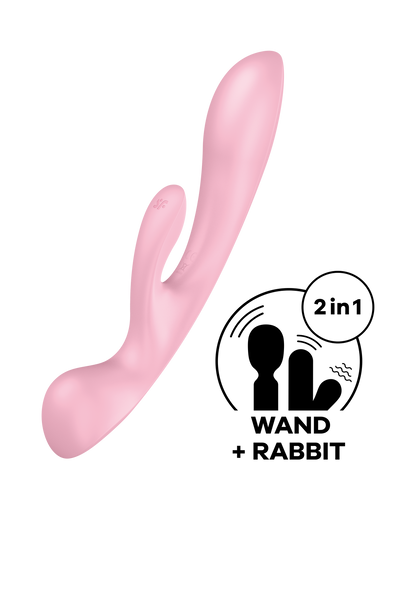 Подвійний вібратор кролик SATISFYER TRIPLE OH PINK, T360465