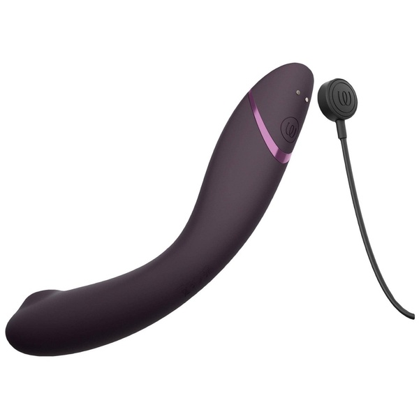 Вібратор для точки G c вакуумною стимуляцією Womanizer OG Aubergine, W44123