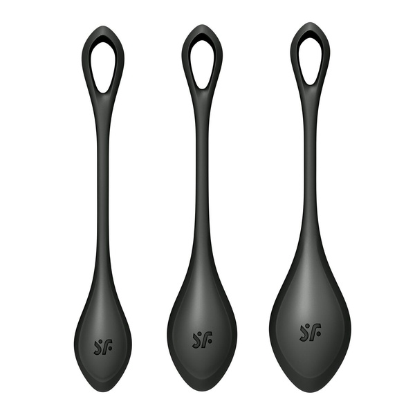 Набор йони бусин Satisfyer Yoni Power 2 Black, диаметр 2-2,5-3см, масса 22-44-73 г SO5550 SO5550 фото