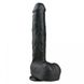 Фалоімітатор гігант EASYTOYS REALISTIC DILDO BLACK 29.5 CM , ET26507