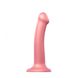 Насадка для страпона Strap-On-Me Mono Density Dildo Rose M, диам. 3,3см, однослойный силикон, гибкий SO3568 SO3568 фото 1