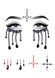 Маска из страз Possessed face jewels sticker Leg Avenue , EYE038