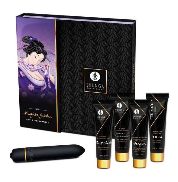 Набор возбуждающей косметики + вибопуля Shunga NAUGHTY GEISHA COLLECTION 31ML , T278269 T278269 фото