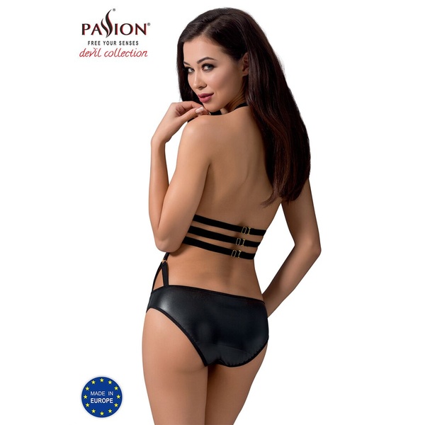 Боди монокини под латекс Passion Exclusive LAMIS BODY L/XL, black Черный PS24801 PS24801 фото