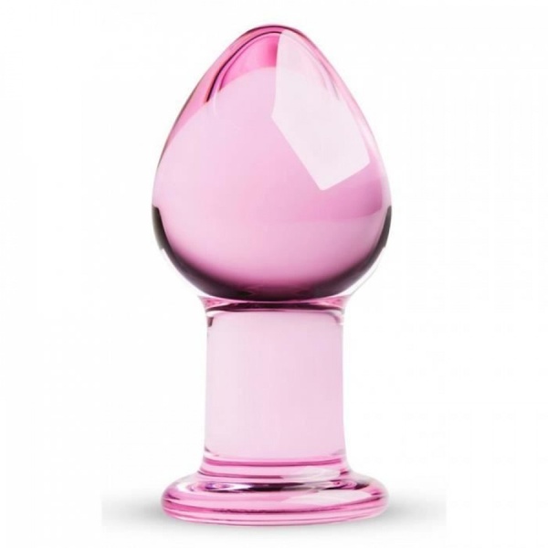 Пробка стекло розовая Gildo Pink Glass Buttplug No. 26 , G60414